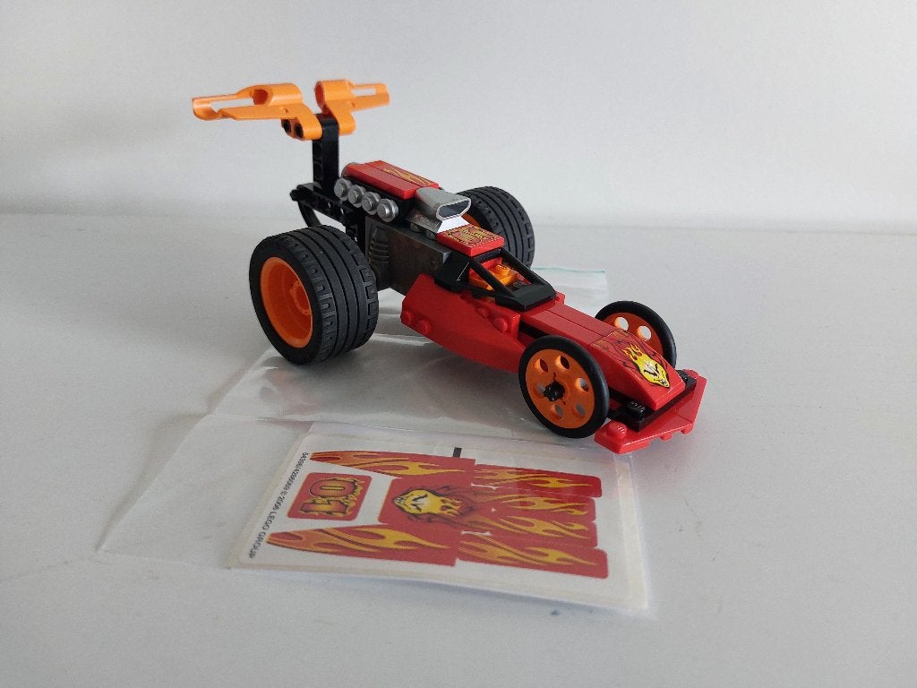 Lego Power Racer - 8667 - Action Wheelie, Lego, Compleet, Ophalen of Verzenden, Zo goed als nieuw