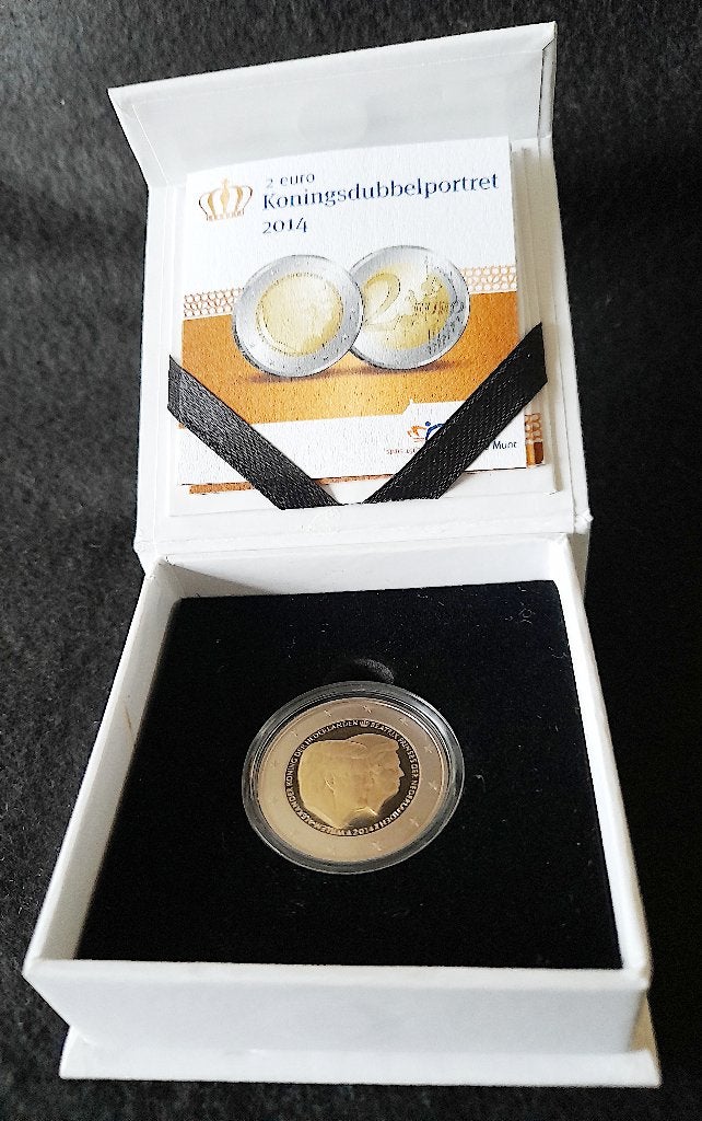 Nederland 2 euro Proof 2014 Dubbelportret, Postzegels en Munten, Munten | Nederland, Ophalen of Verzenden, Koningin Beatrix, Euro's
