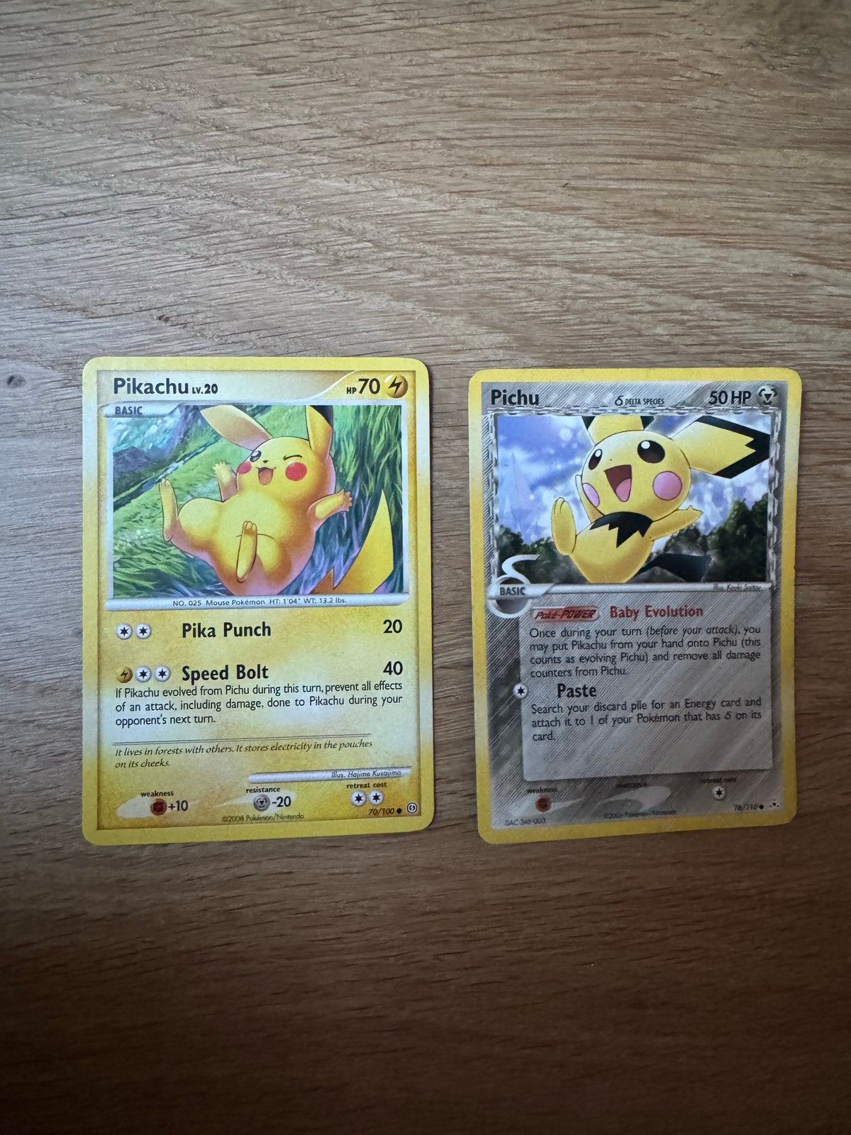 Pokémon kaarten Pikachu, Hobby en Vrije tijd, Ophalen, Gebruikt, Meerdere kaarten