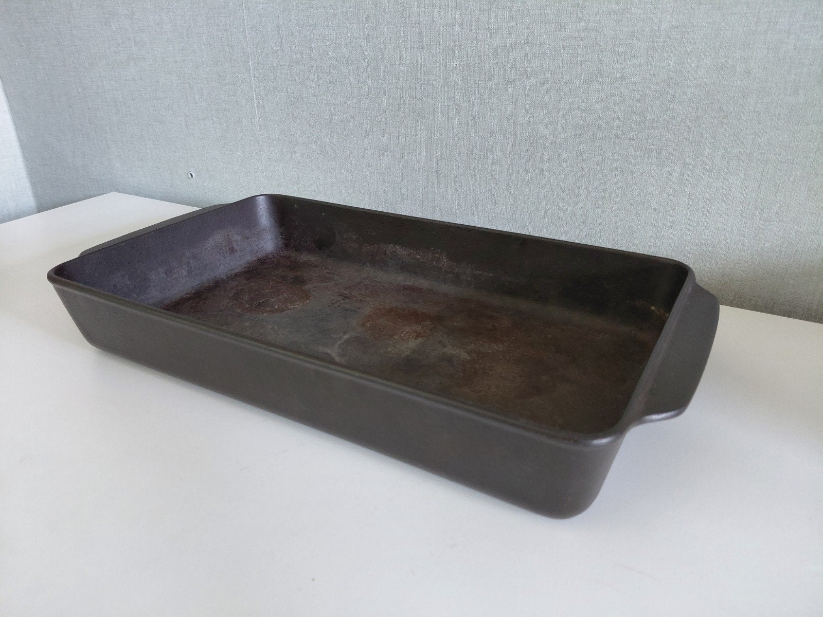 vintage Copco Michael Lax Design Gietijzeren Ovenschaal, Gebruikt, Gietijzer, Overige typen, Ophalen of Verzenden