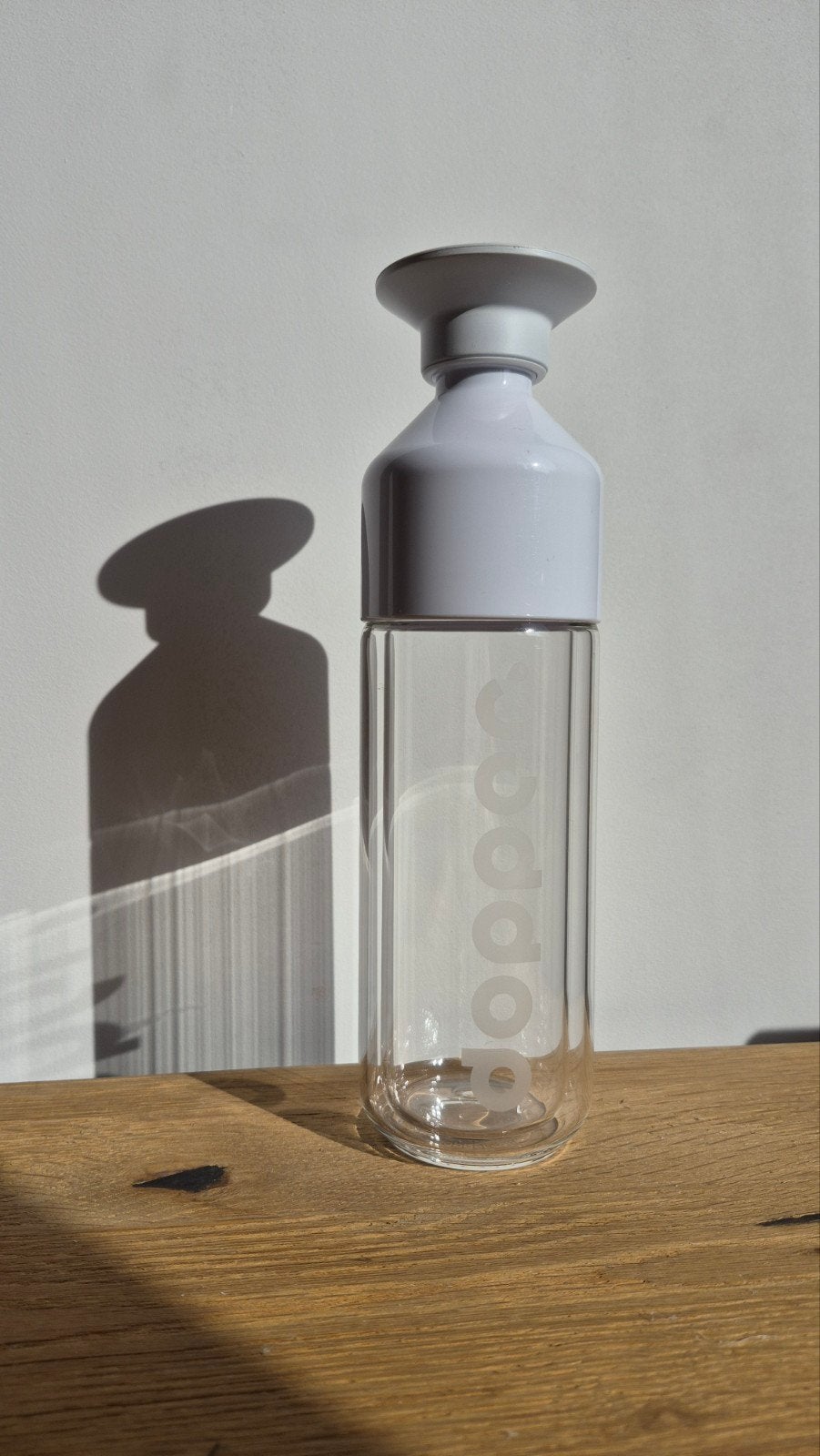 Dopper waterfles van glas - BPA-vrij, Nieuw, Ophalen of Verzenden, Wit, Overige merken