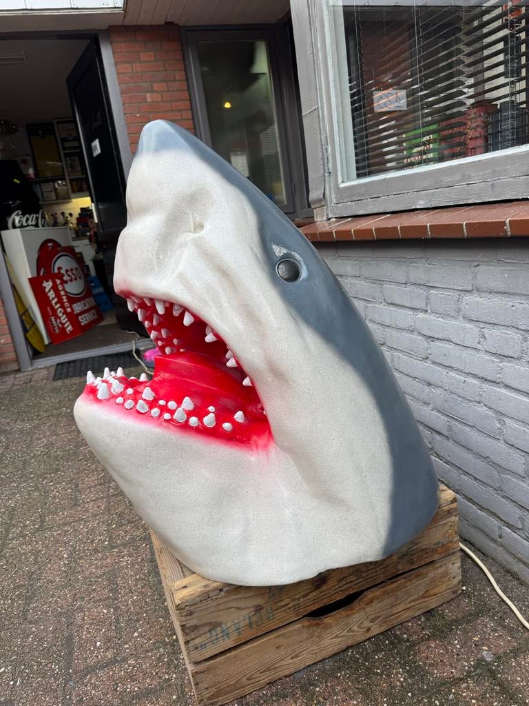 Grote Haai Kop Decoratie - Perfect voor Themafeesten!, Verzamelen, Ophalen, Gebruikt, Dier