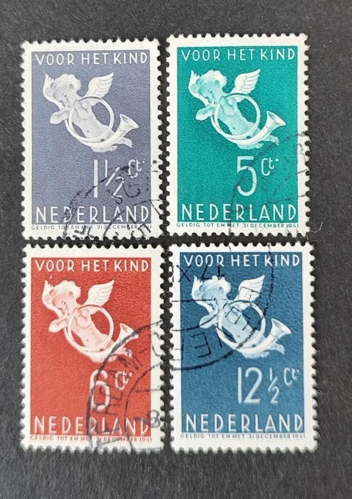 nederland nvph 289 - 292, Postzegels en Munten, Verzenden, T/m 1940, Gestempeld