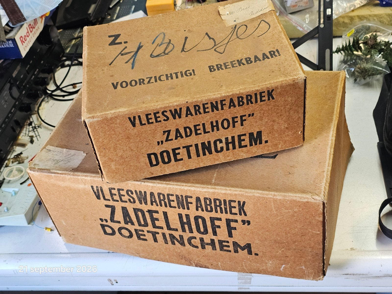 Oude dikke kartonnen dozen uit Doetinchem, Minder dan 35 cm, Minder dan 50 cm, Ophalen of Verzenden, Minder dan 40 cm