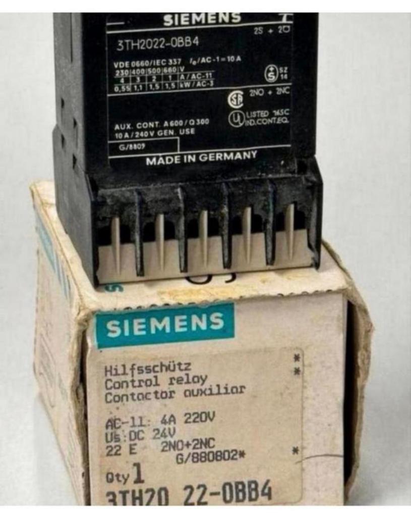 Siemens 3TH20 22-0BB4 Control Relais 4NO 24VDC 24V nieuw, Hobby en Vrije tijd, Elektronica-componenten, Nieuw, Ophalen of Verzenden