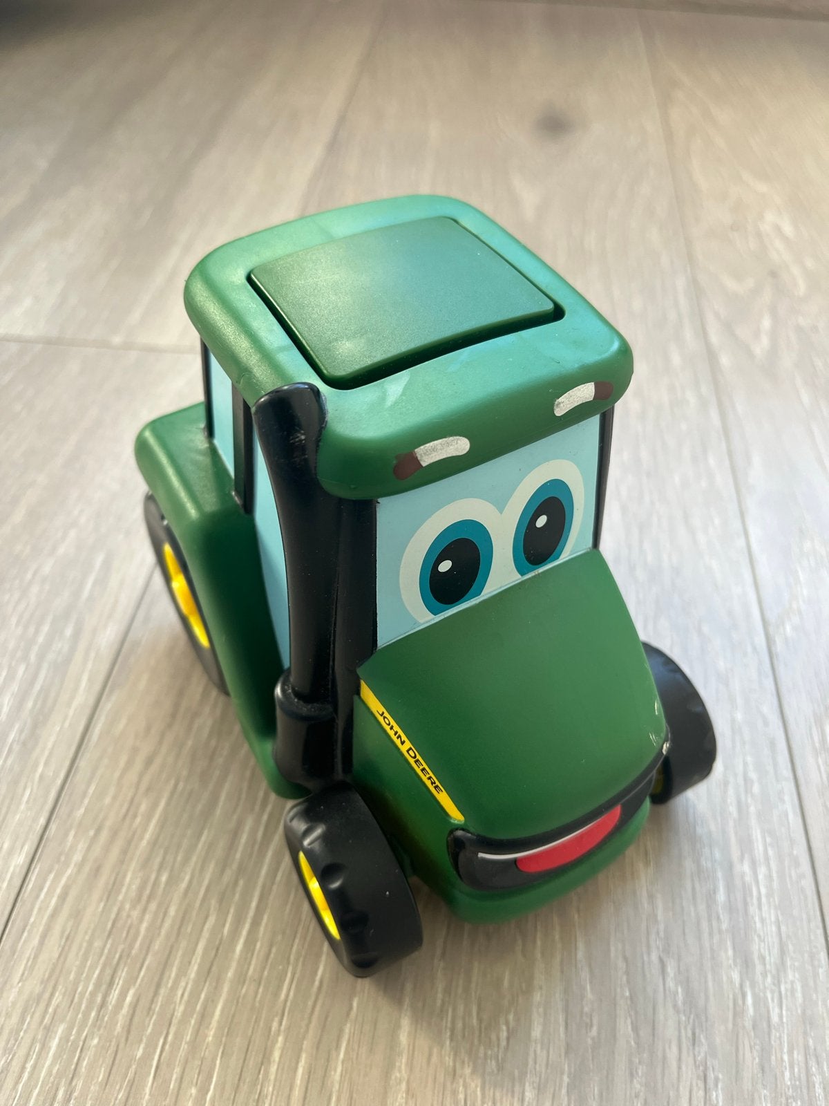 John Deere speelgoed tractor - Druk en rij!, Ophalen of Verzenden, Zo goed als nieuw