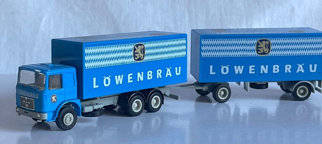 Albedo: MAN F8 combinatie "LÖWENBRÄU, Ophalen of Verzenden, Zo goed als nieuw, Bus of Vrachtwagen
