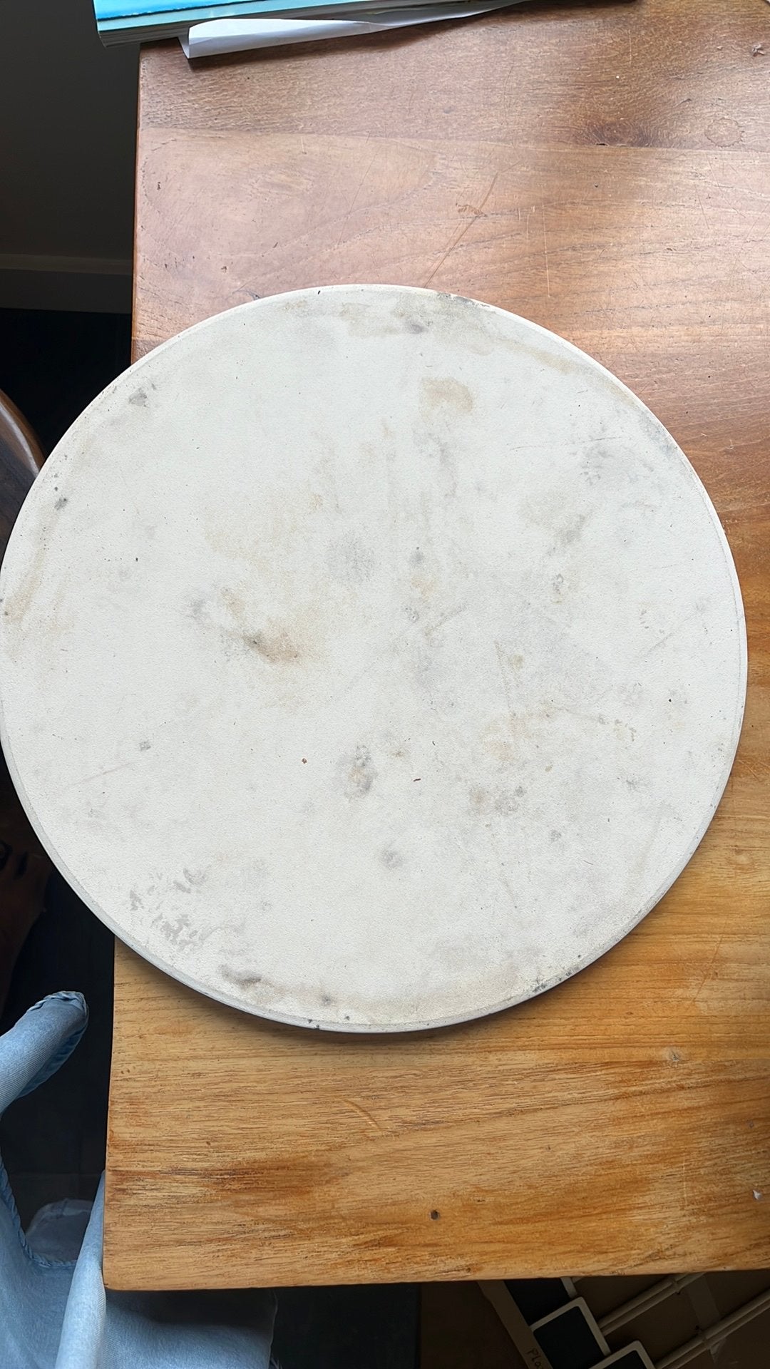 Pizzasteen / baksteen doorsnee 34 cm, Ophalen of Verzenden, Zo goed als nieuw