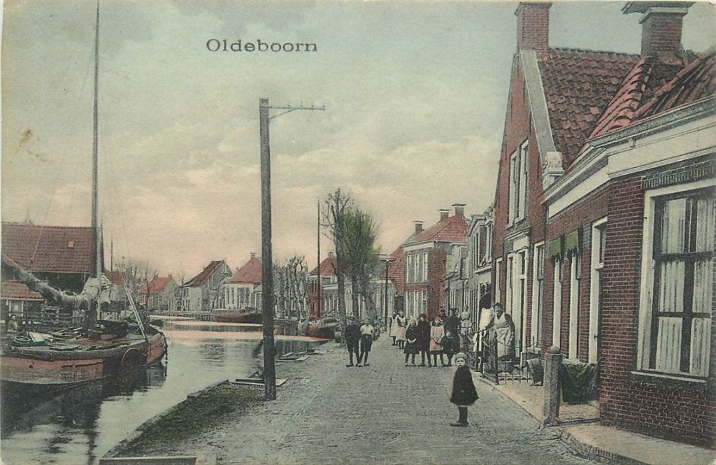 701-185-029 Oldeboorn, Verzamelen, Ansichtkaarten | Nederland, Friesland, Voor 1920, Verzenden