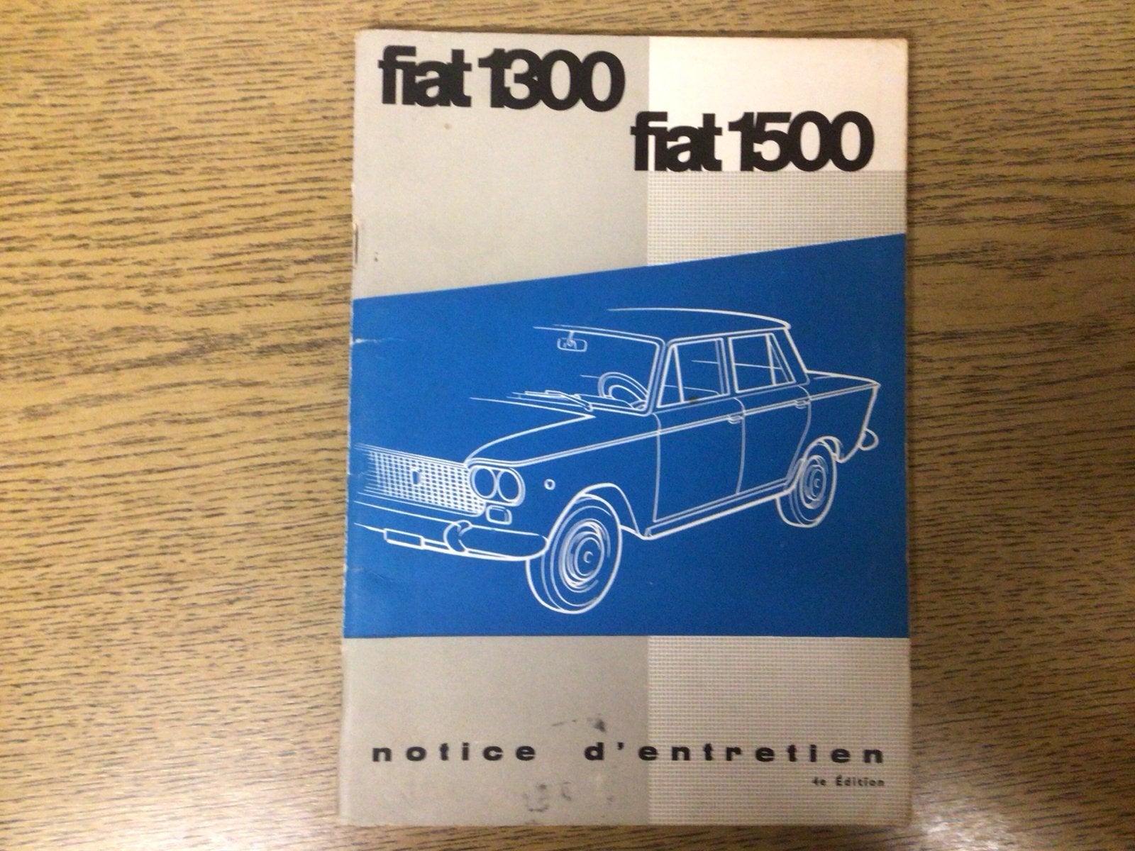 Fiat 1300 1500 Handleiding - Notice d'entretien, Ophalen of Verzenden, Gelezen