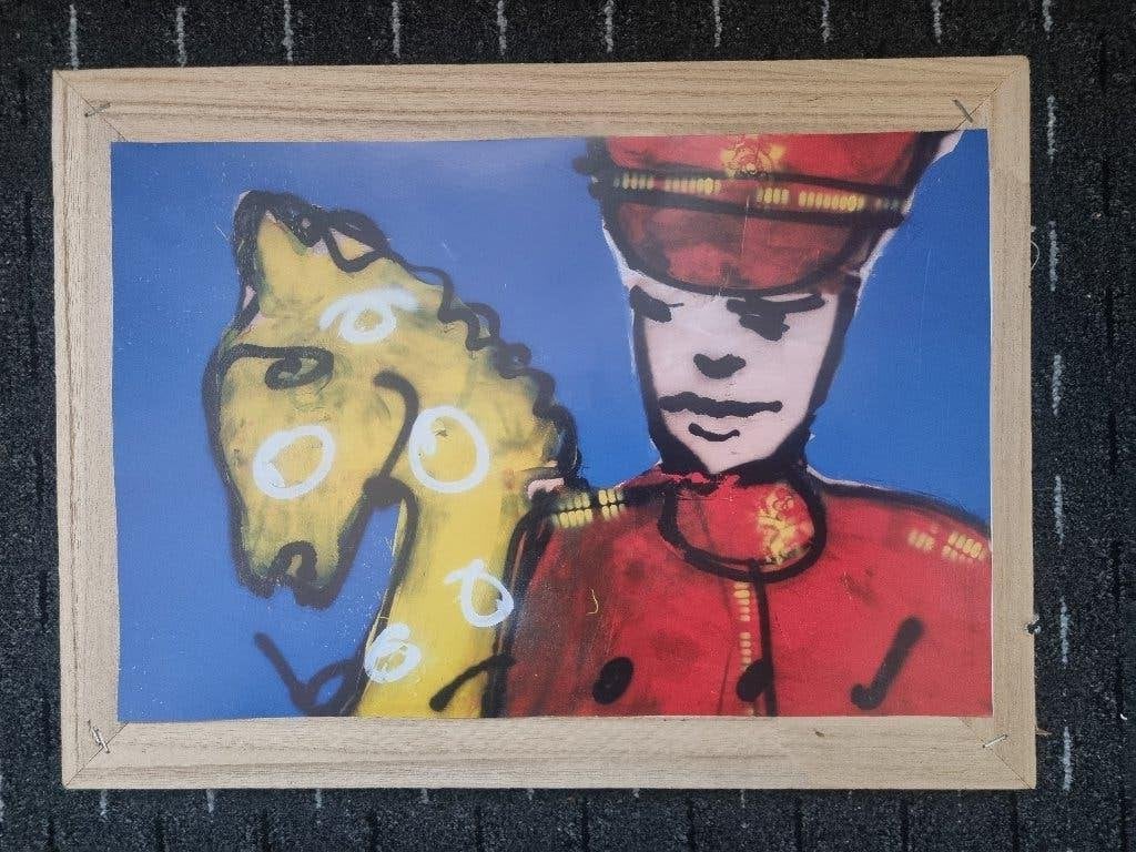 herman brood ingelijst, Ophalen, Minder dan 50 cm, Zo goed als nieuw, Minder dan 50 cm