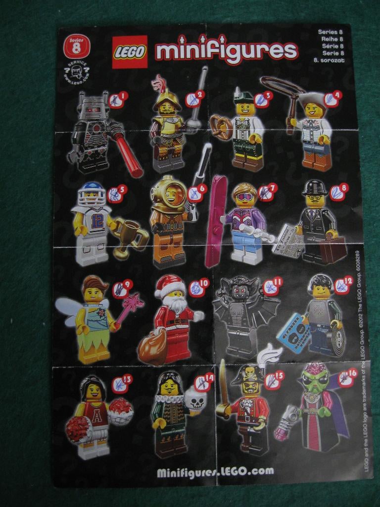 Lego Minifiguren: restanten uit Serie 8, 9, 10 en 12., Ophalen of Verzenden, Zo goed als nieuw, Lego