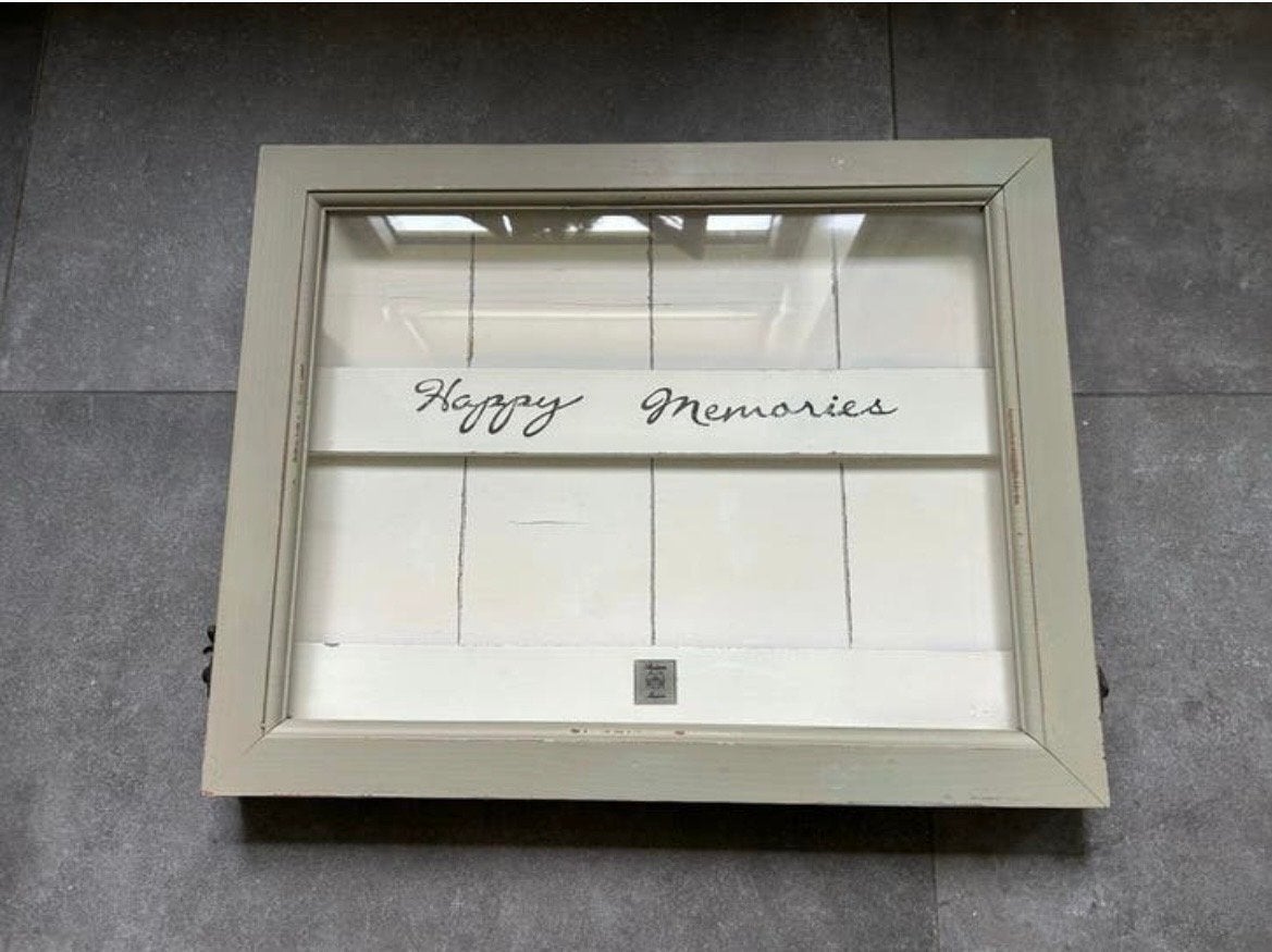 Riviera Maison Happy Memories fotolijst, Gebruikt, Ophalen of Verzenden, Met afbeelding, Hout