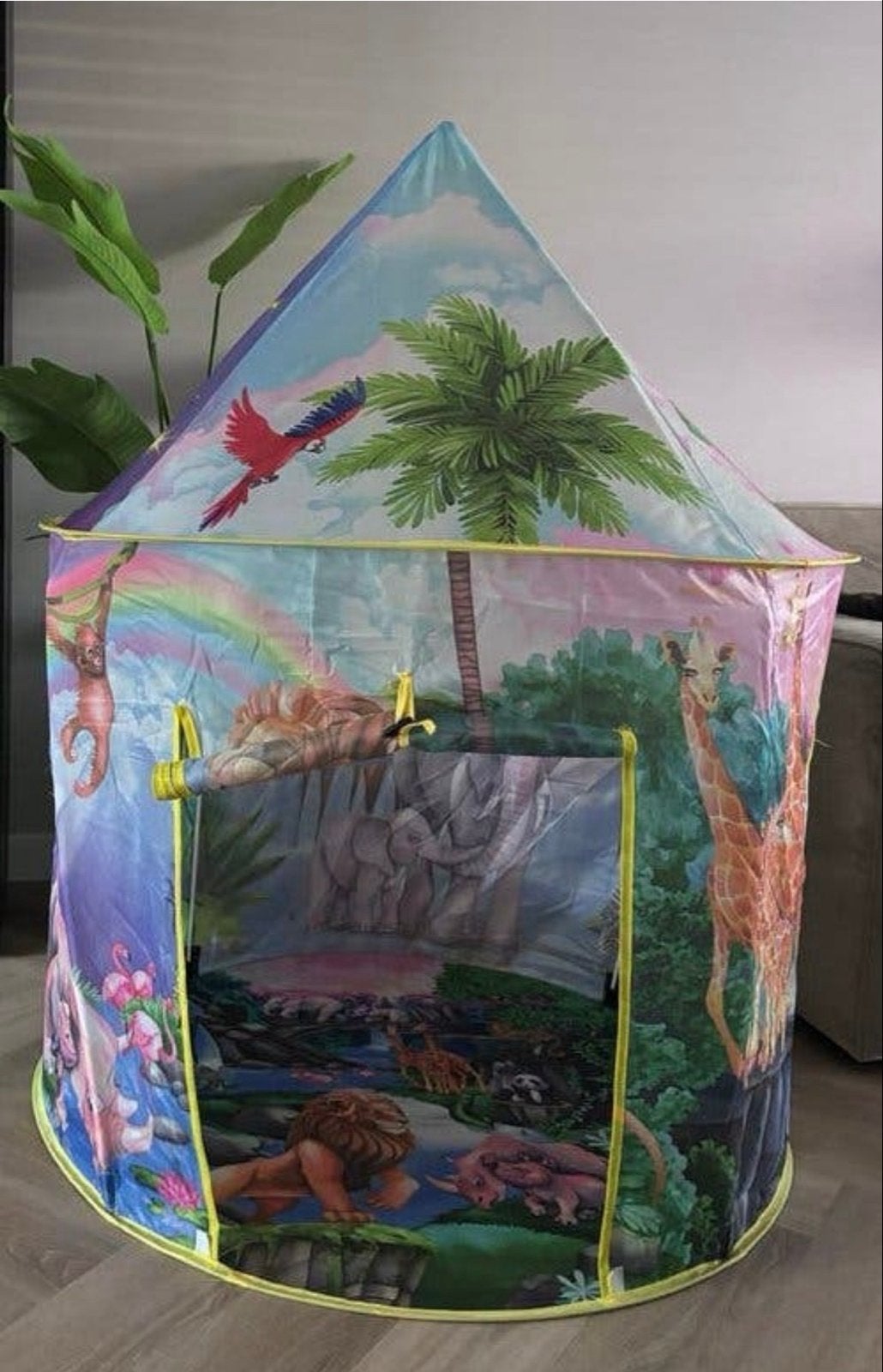 Speeltent mét dierengeluiden - Jungle Dieren Thema, Ophalen of Verzenden, Zo goed als nieuw