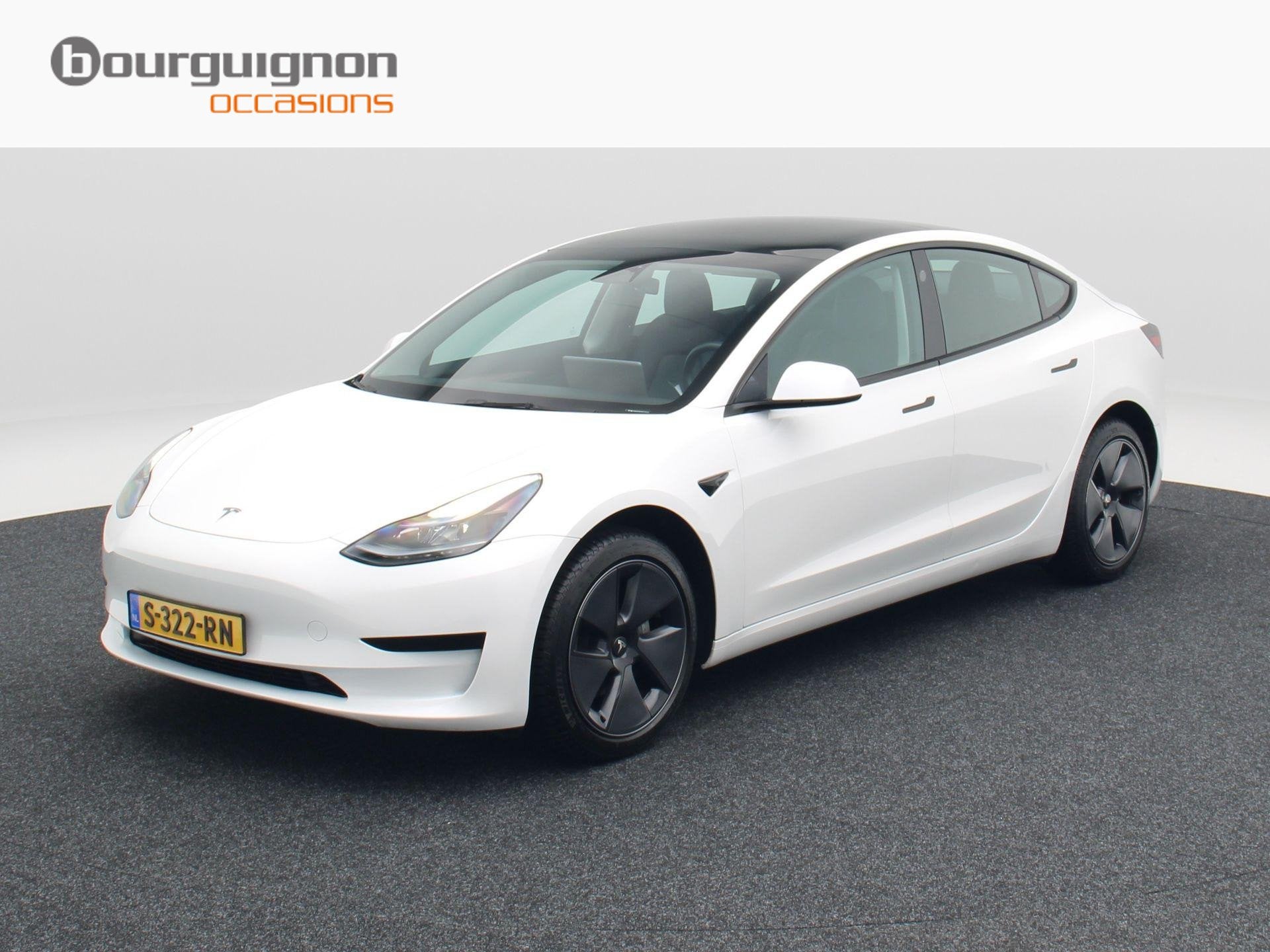 Tesla Model 3 Standard RWD Plus 60 kWh 238 Pk | Stoel/Stuurv, Auto's, Automaat, Gebruikt, Wit, Origineel Nederlands