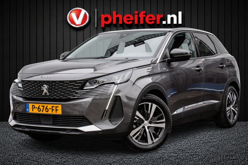 Peugeot 3008 1.6 HYbrid 225 Blue Lease Allure Navigatie/ Cam, Auto's, Peugeot, Met garantie (alle), Leder en Stof, Bedrijf, Parkeersensor