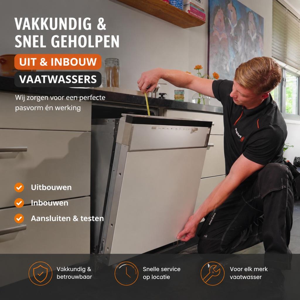 Vaatwasser Inbouwen & Aansluiten – Snel en Vakkundig!, Witgoed en Apparatuur, Ophalen, Nieuw