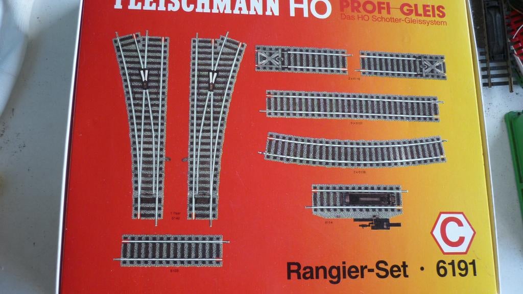Fleischmann H0 6191 Rangeer-set in ovp, Hobby en Vrije tijd, Modeltreinen | H0, Gelijkstroom, Fleischmann, Rails, Ophalen of Verzenden