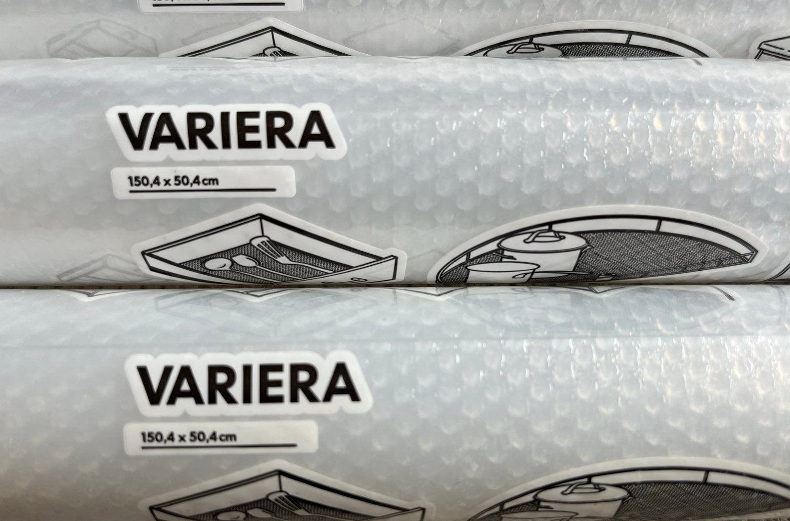 NIEUW: IKEA Variera ladefolie transparant nopjes 3 voor €10, Overige typen, IKEA, Kunststof, Nieuw