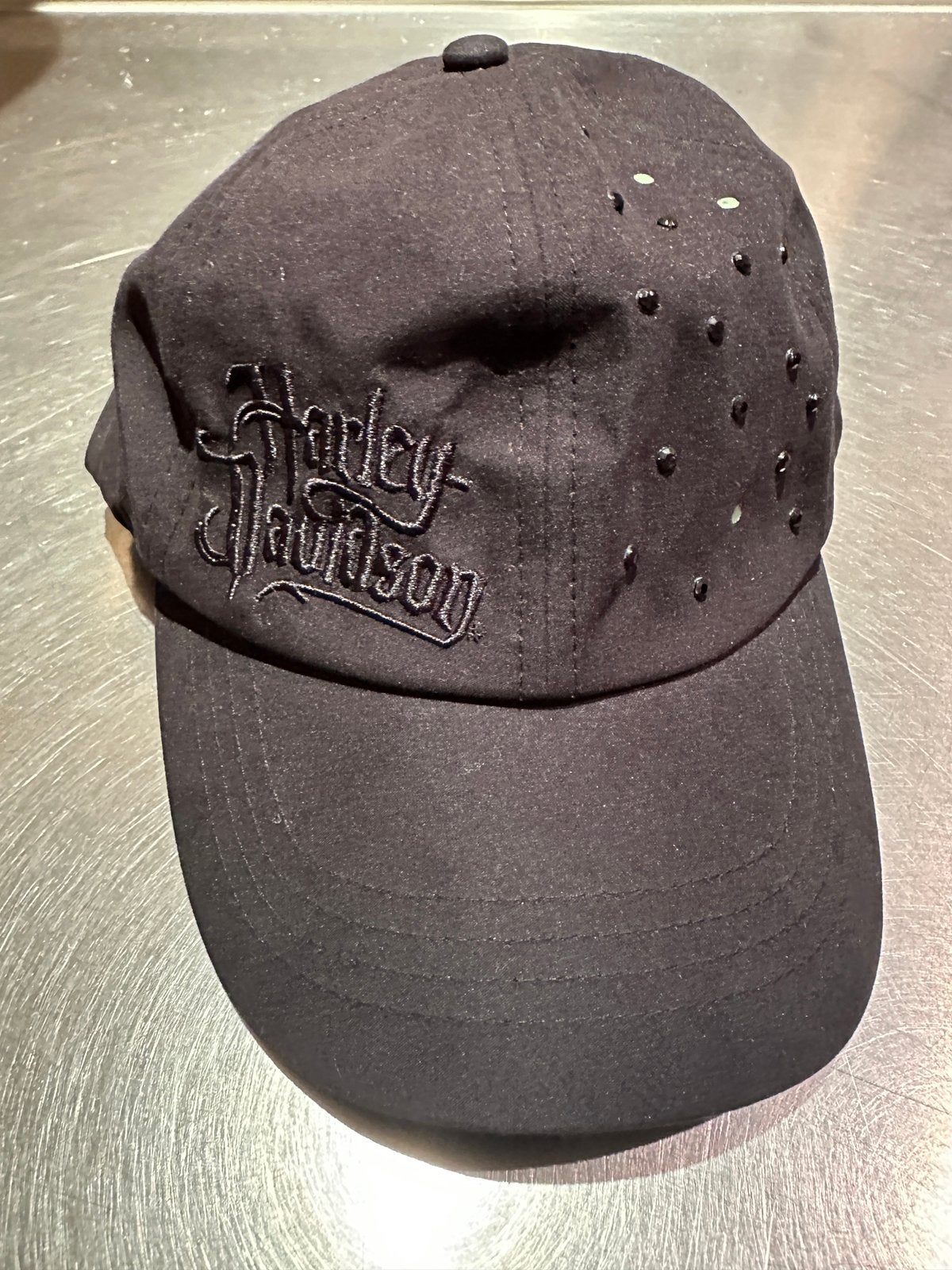 Harley Davidson cap dames maat S zwart, Motoren, Ophalen of Verzenden, Dames