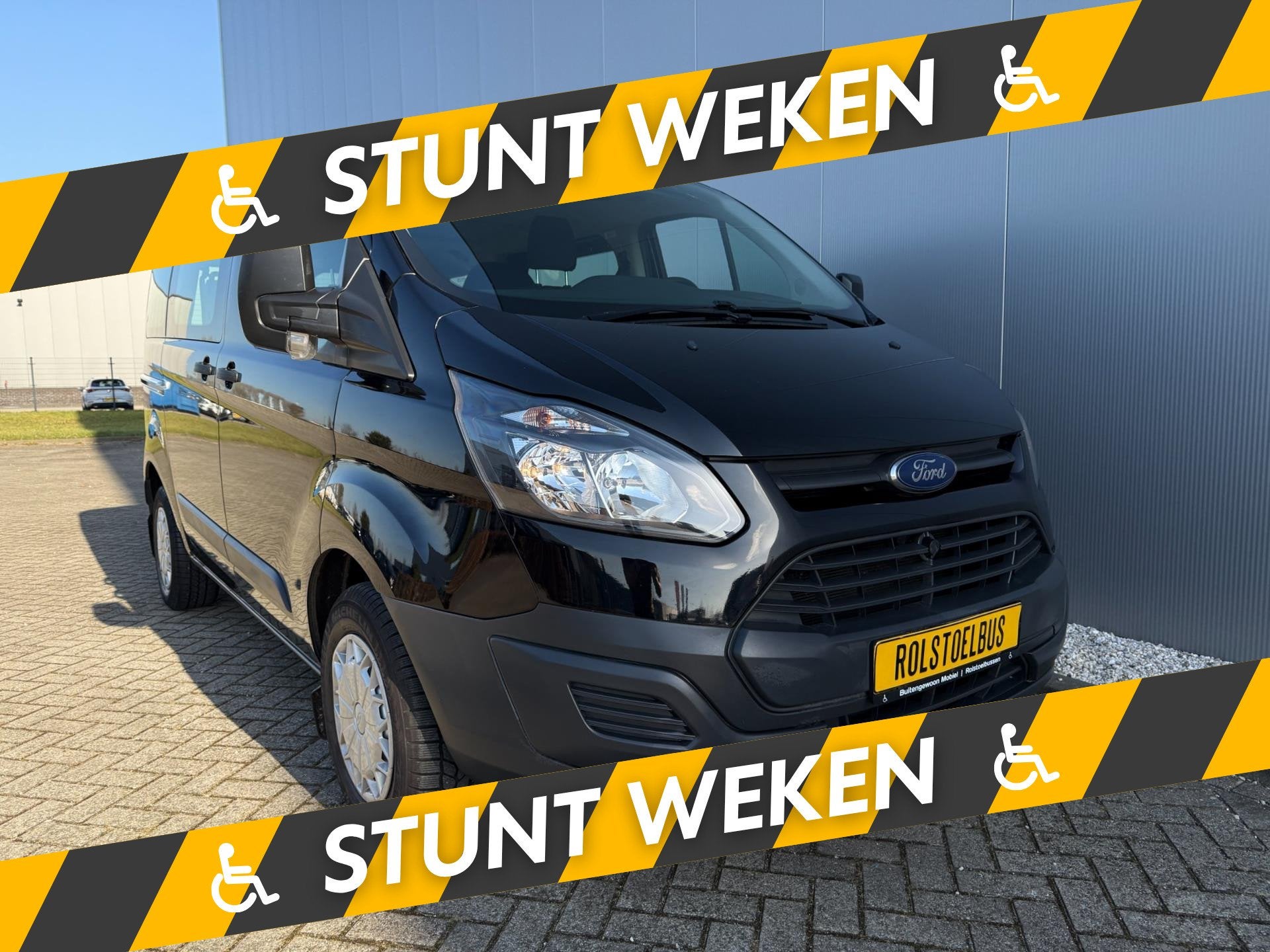 Ford Transit Custom Rolstoelbus L1H1| 4 personen, Voorwielaandrijving, 12 maanden, Stof, Gebruikt