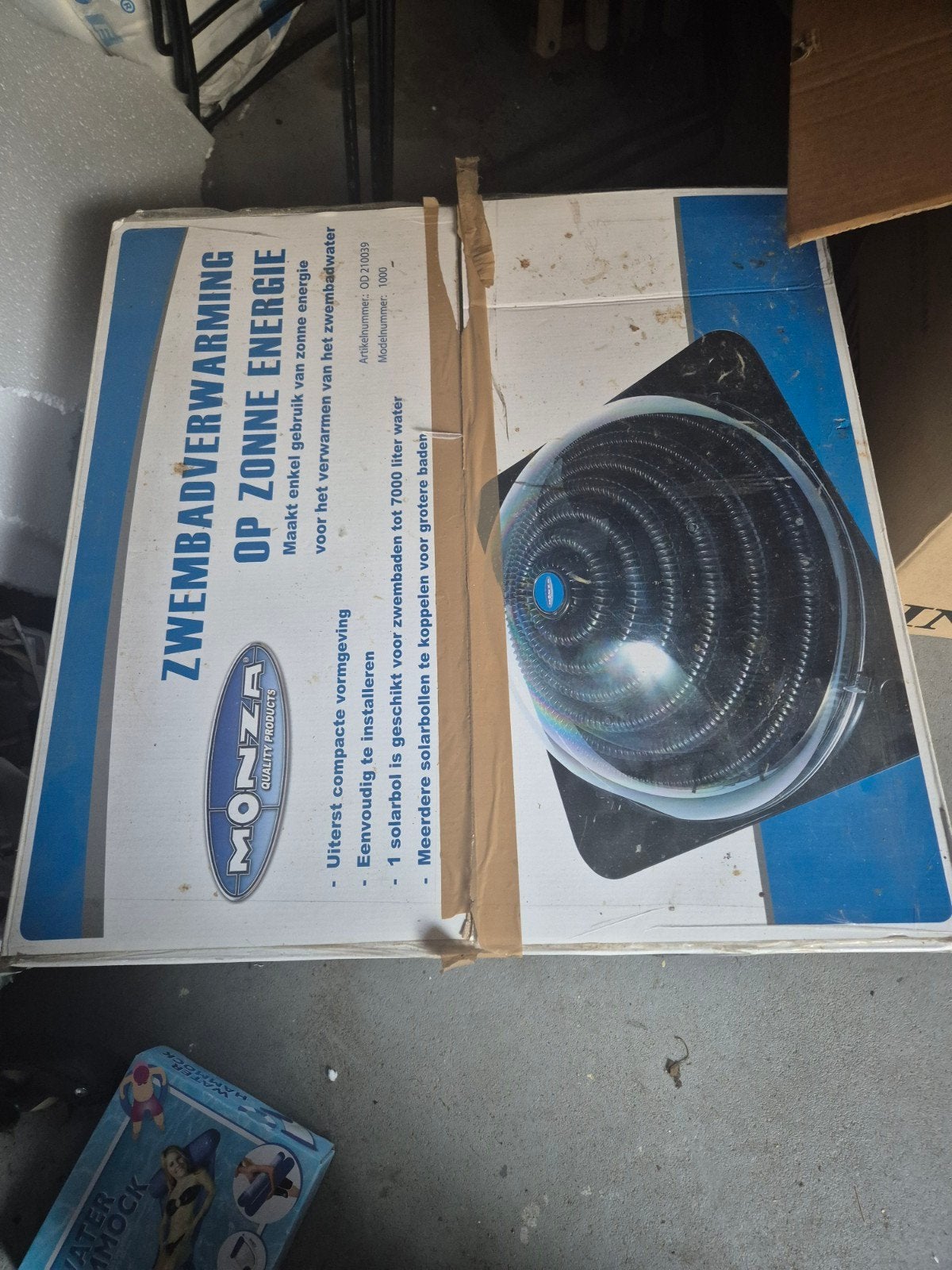 Monza Zwembadverwarming op Zonne-energie (Solar Heater), Ophalen, Minder dan 80 cm, Opzetzwembad, Rechthoekig