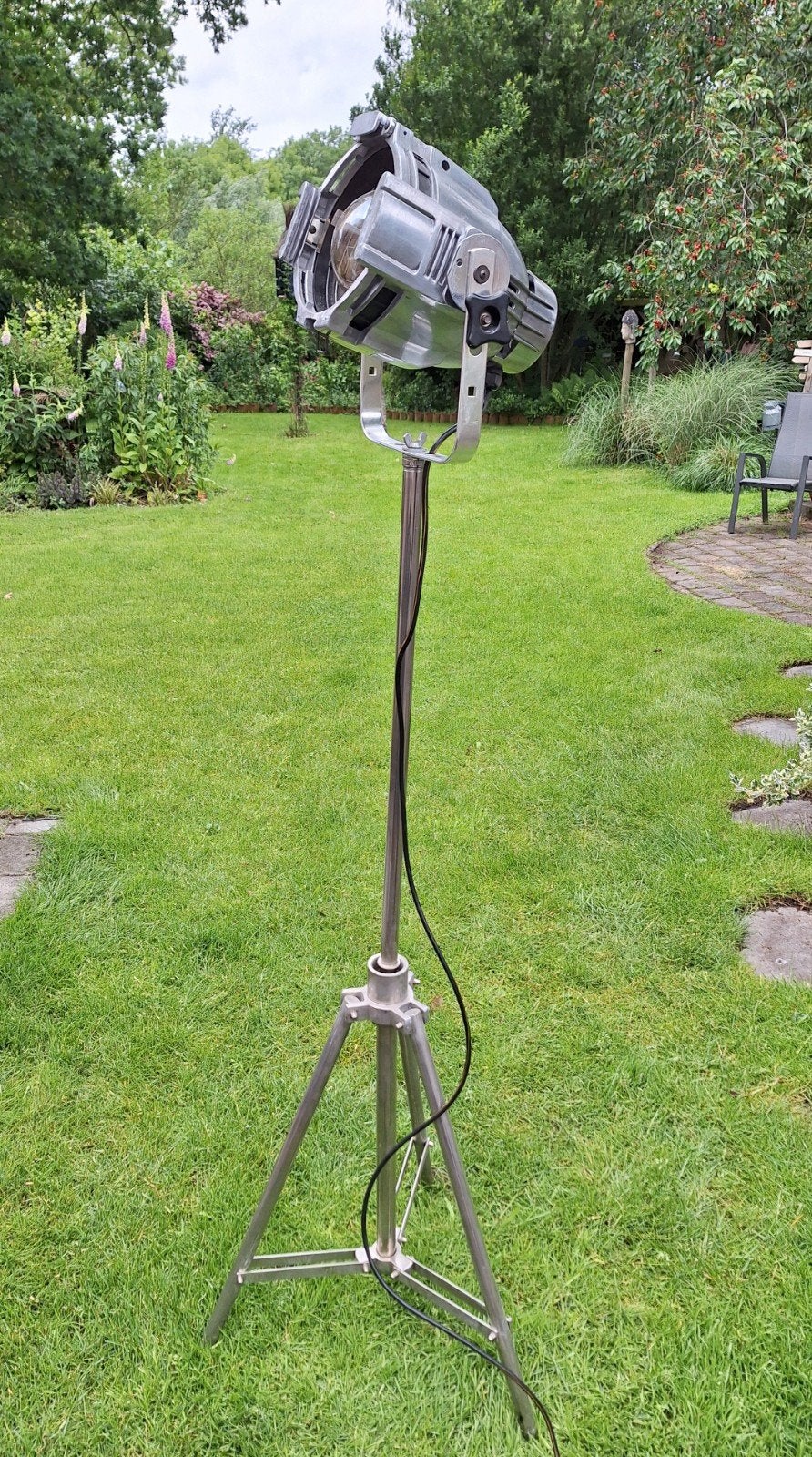 Originele Fargo theaterspot vloerlamp op standaard, 180 cm, Ophalen of Verzenden, 150 tot 200 cm