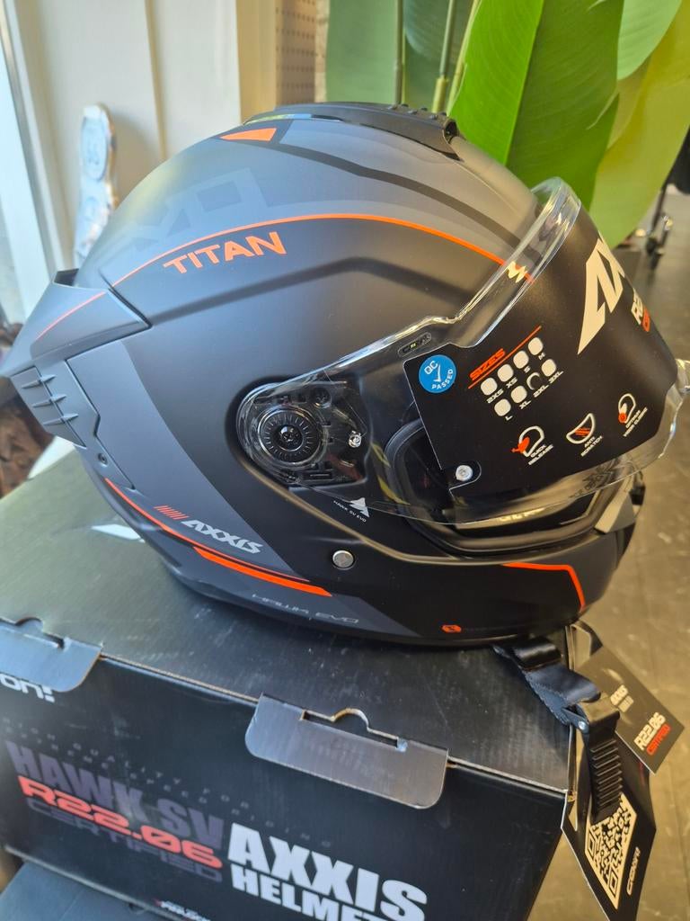 Axxis Intergraal Helm motor, scooter, bromfiets, XL, Kinderen, Ophalen of Verzenden, Integraalhelm