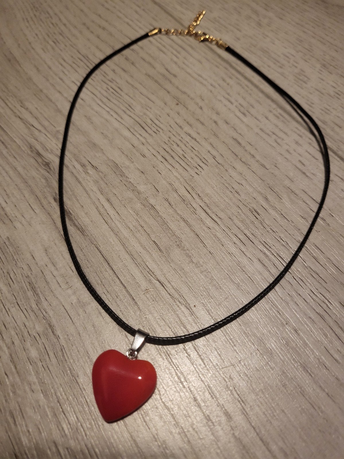 Nieuwe Ketting met Rood Hartje Hanger, Overige materialen, Verstelbaar, Nieuw, Ophalen of Verzenden