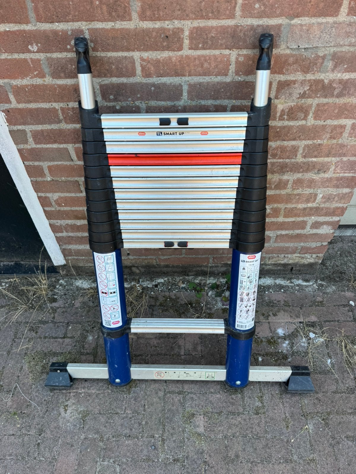 AltrexTelescoop lader 13 treden, Doe-het-zelf en Verbouw, Ladders en Trappen, Ophalen, Gebruikt, Ladder, Opvouwbaar of Inschuifbaar