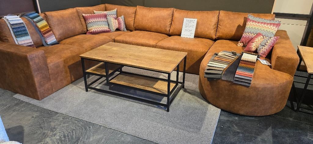 Stoere Industriële Salontafel – van €299 voor slechts €125!, Huis en Inrichting, Tafels | Salontafels, Ophalen, JaRa, 100 tot 150 cm