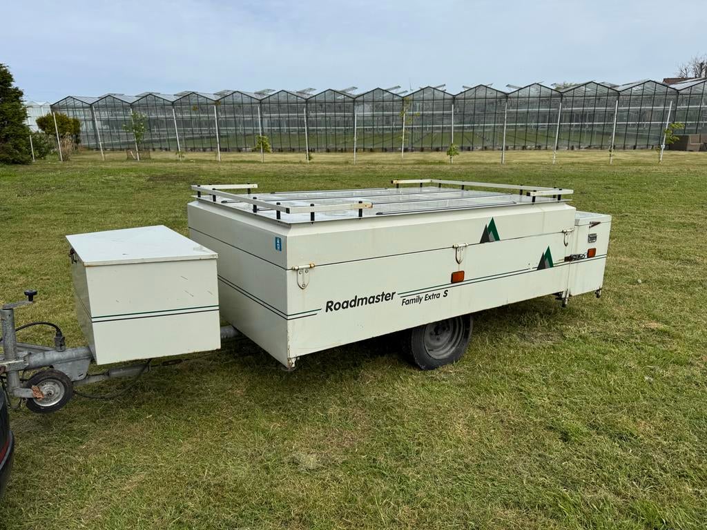 Roadmaster Family Extra S vouwwagen met keuken, Beige, Aanwezig, Tot en met 4, Ophalen
