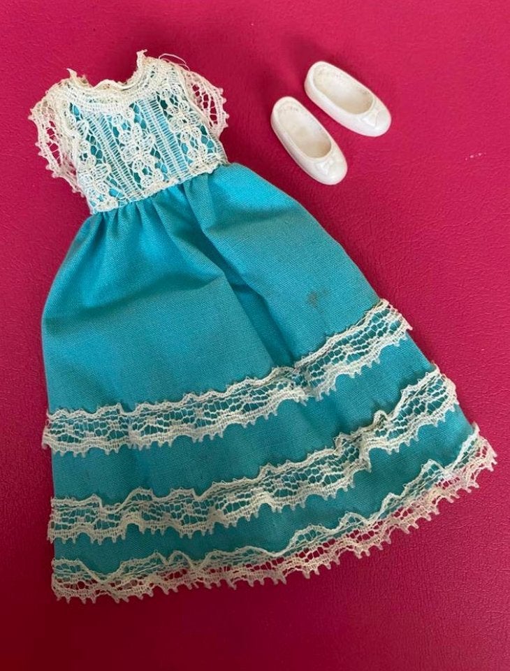 Vintage Barbie Tutti European Exclusive #2186 jurk schoenen, Verzenden, Zo goed als nieuw, Barbie