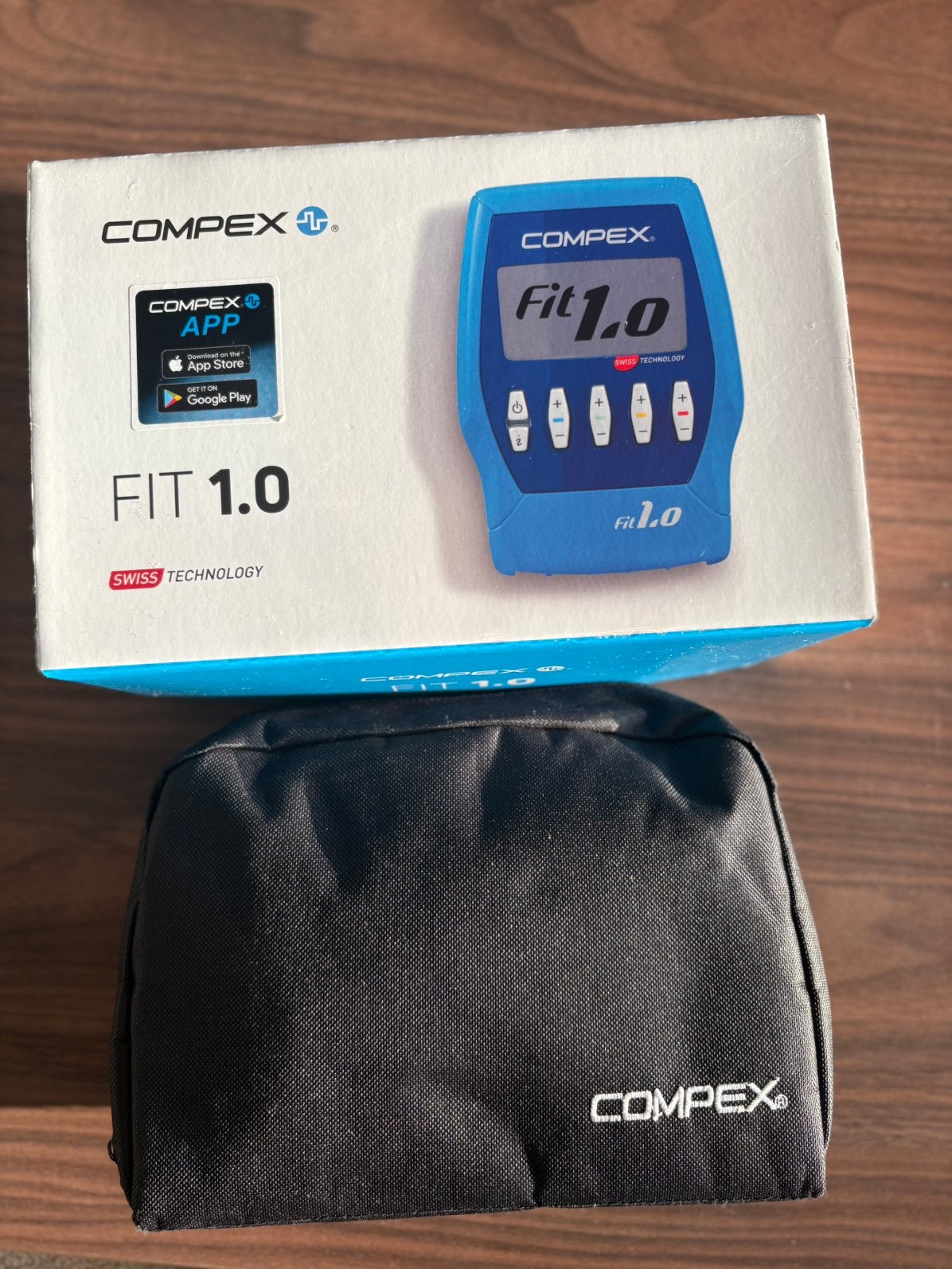 Compex FIT 1.0 inclusief plakstickers Elektrodes, Ophalen of Verzenden, Zo goed als nieuw, Overige typen