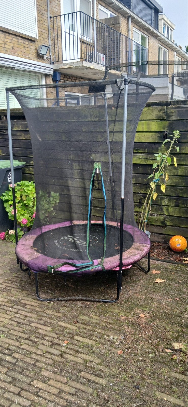 Plum trampoline met veiligheidsnet - 140 cm, Ophalen, Gebruikt