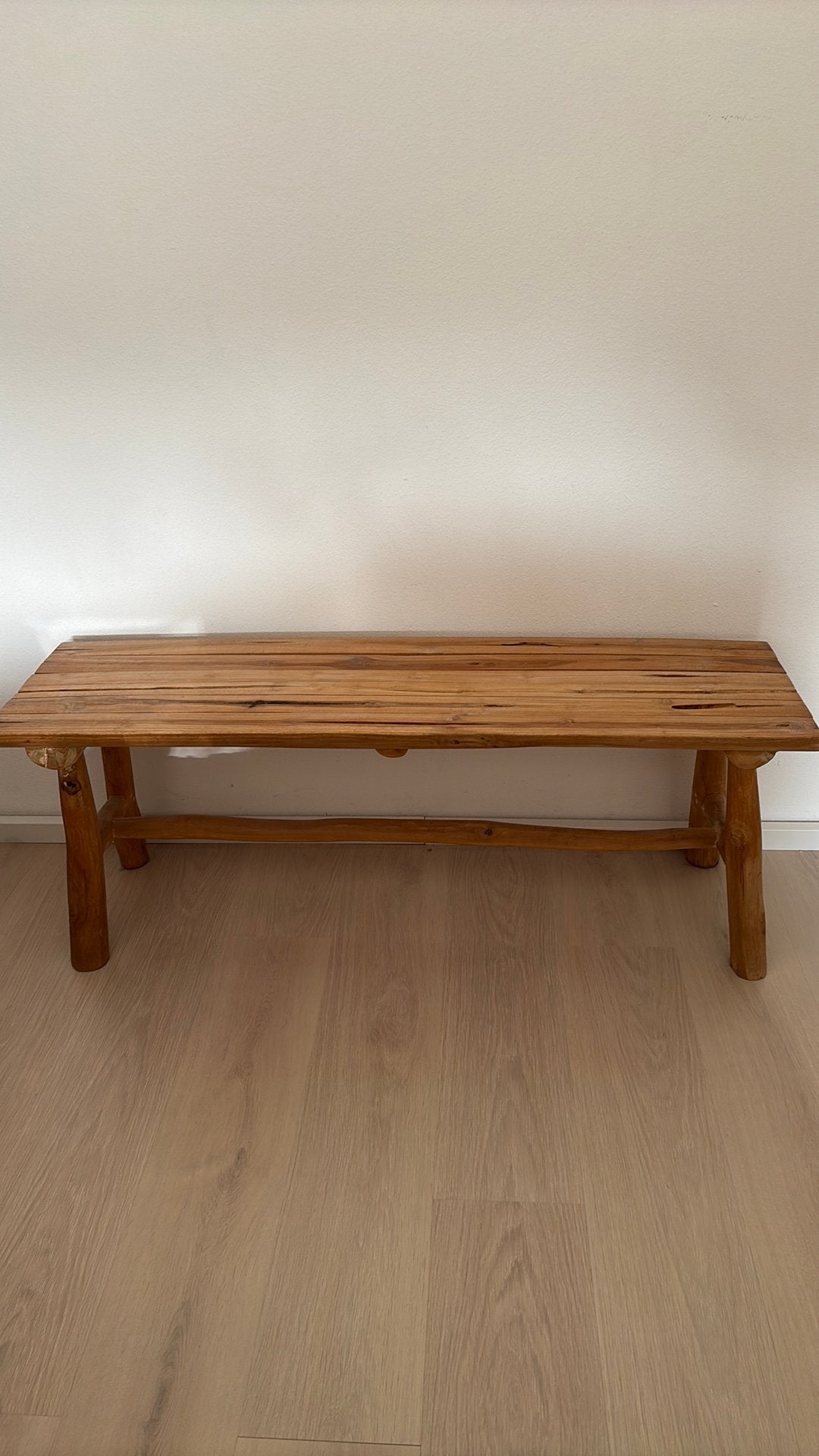 Bankje hout, Ophalen