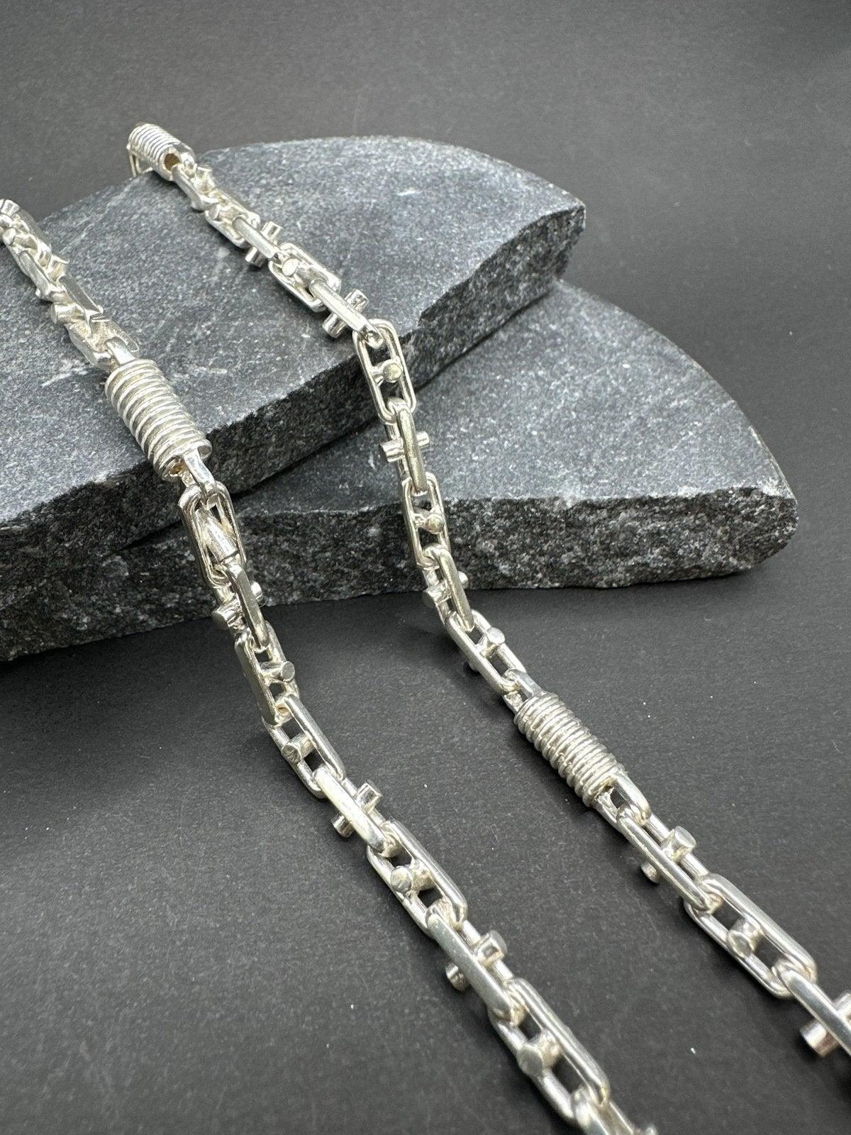 925 Zilveren Massieve Monte Carlo Ketting, Sieraden, Tassen en Uiterlijk, Ophalen of Verzenden, Nieuw, Goud, Zilver