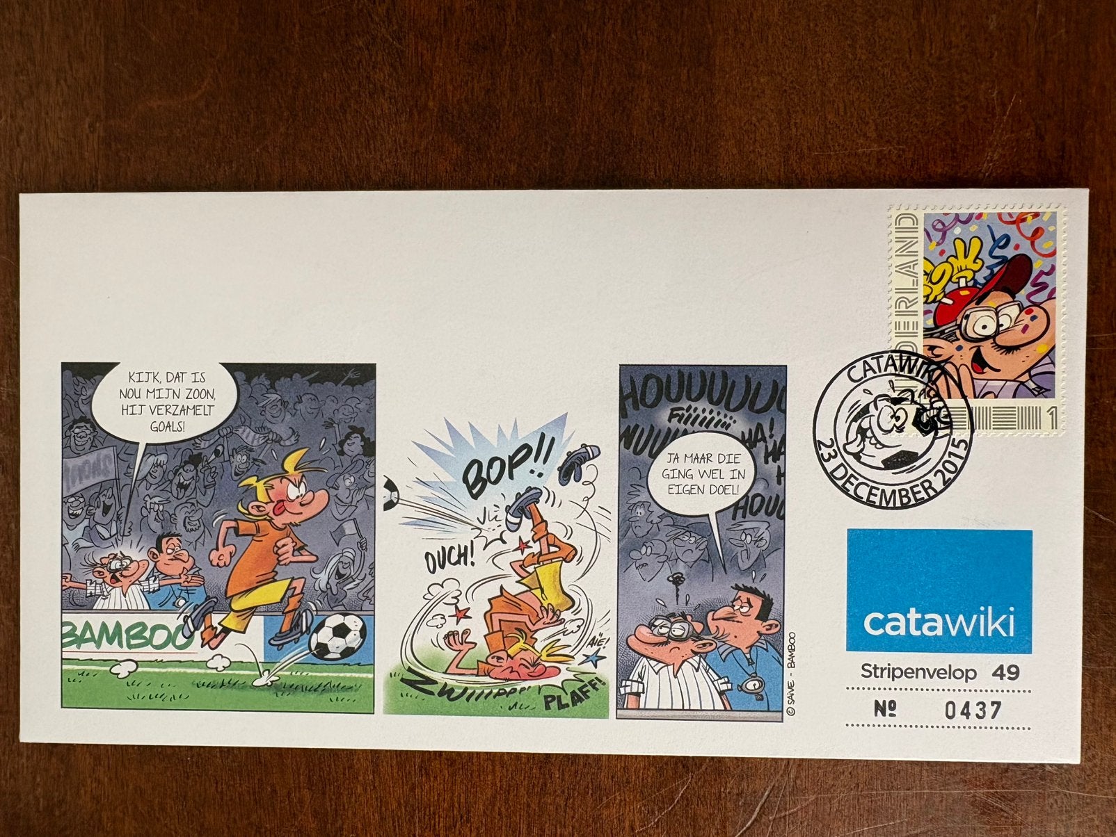 Stripenvelop nummer 49 uit voetbalgek door Catawiki, Ophalen of Verzenden