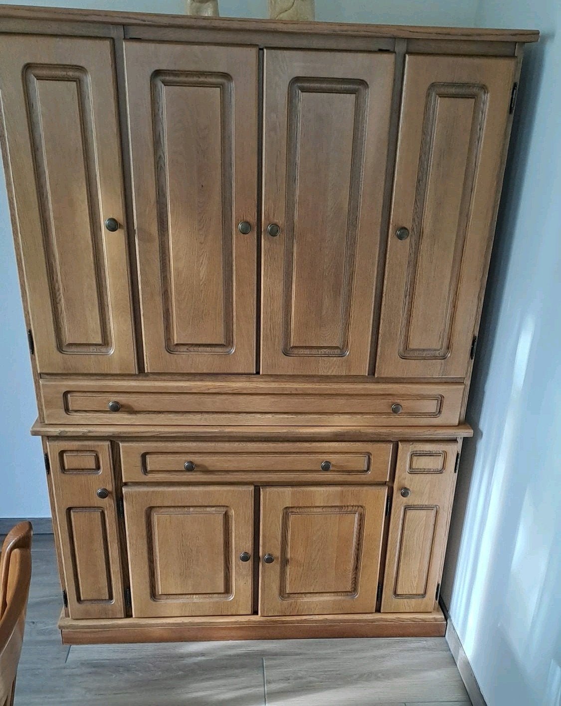 Massieve houten computerkast, Huis en Inrichting, Ophalen, Gebruikt, 70 tot 120 cm, 170 cm of meer