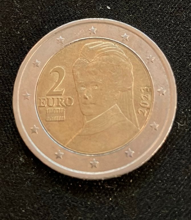 Oostenrijkse 2 euromunt uit 2023, Ophalen, Oostenrijk, 2 euro