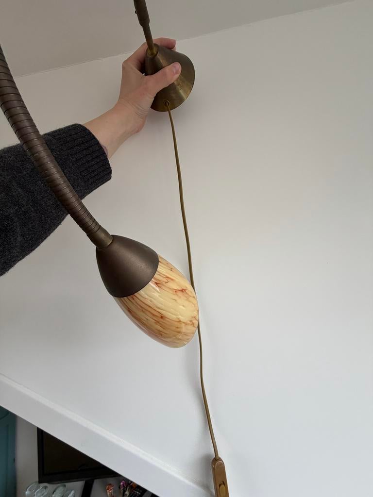 Vintage art deco wandlampen, Huis en Inrichting, Lampen | Wandlampen, Ophalen, Gebruikt, Metaal, Art deco
