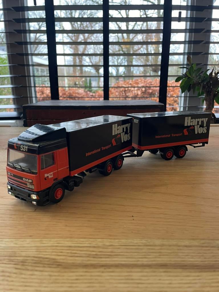 Lion Car DAF 95 Space Cab - Harry Vos, Hobby en Vrije tijd, Ophalen of Verzenden, Zo goed als nieuw, Bus of Vrachtwagen, Lion Toys