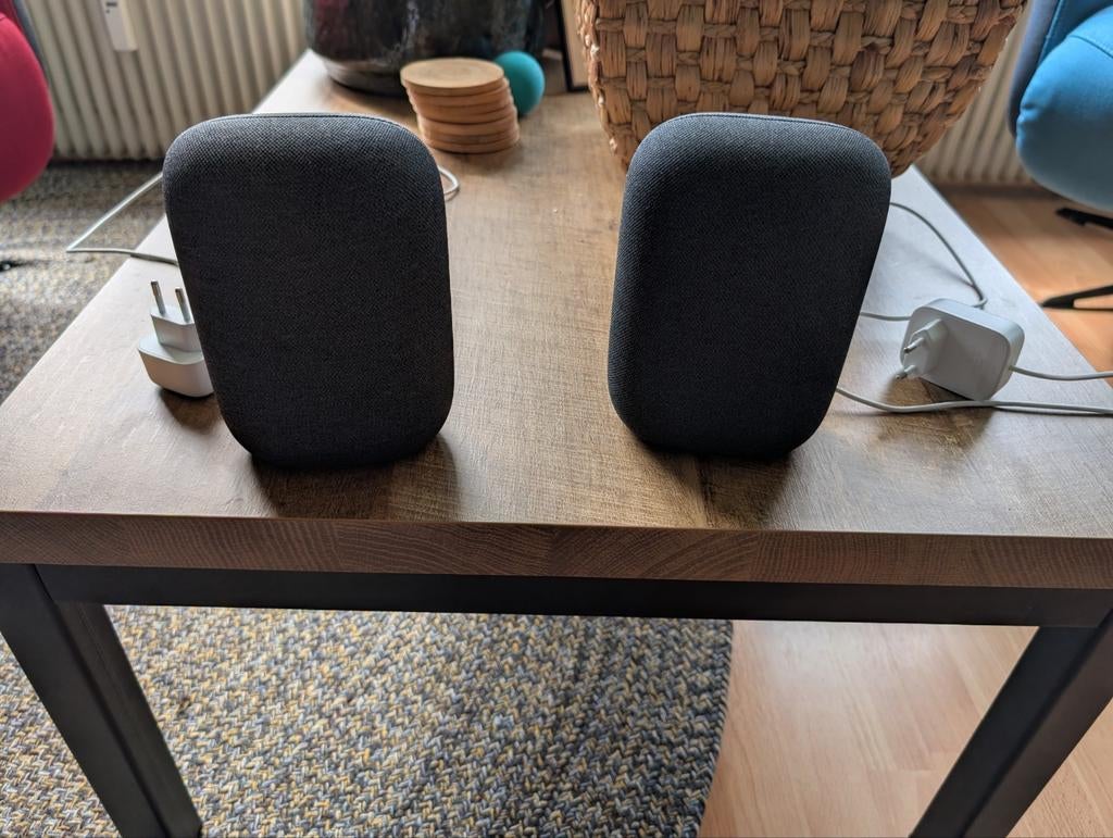 Google Nest Audio 2x, Audio, Tv en Foto, Luidsprekers, Overige merken, Overige typen, Ophalen of Verzenden, Zo goed als nieuw