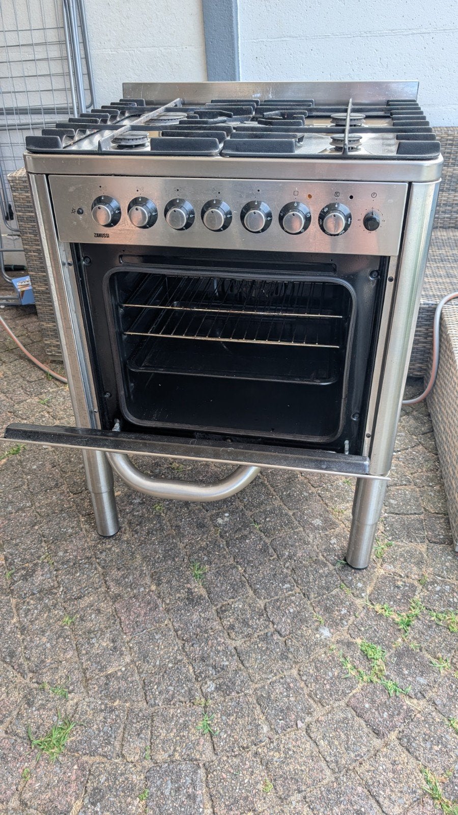 Zanussi Vrijstaand Gasfornuis met Oven Gebruikt!, Ophalen, Gebruikt, 60 cm of meer, Gas