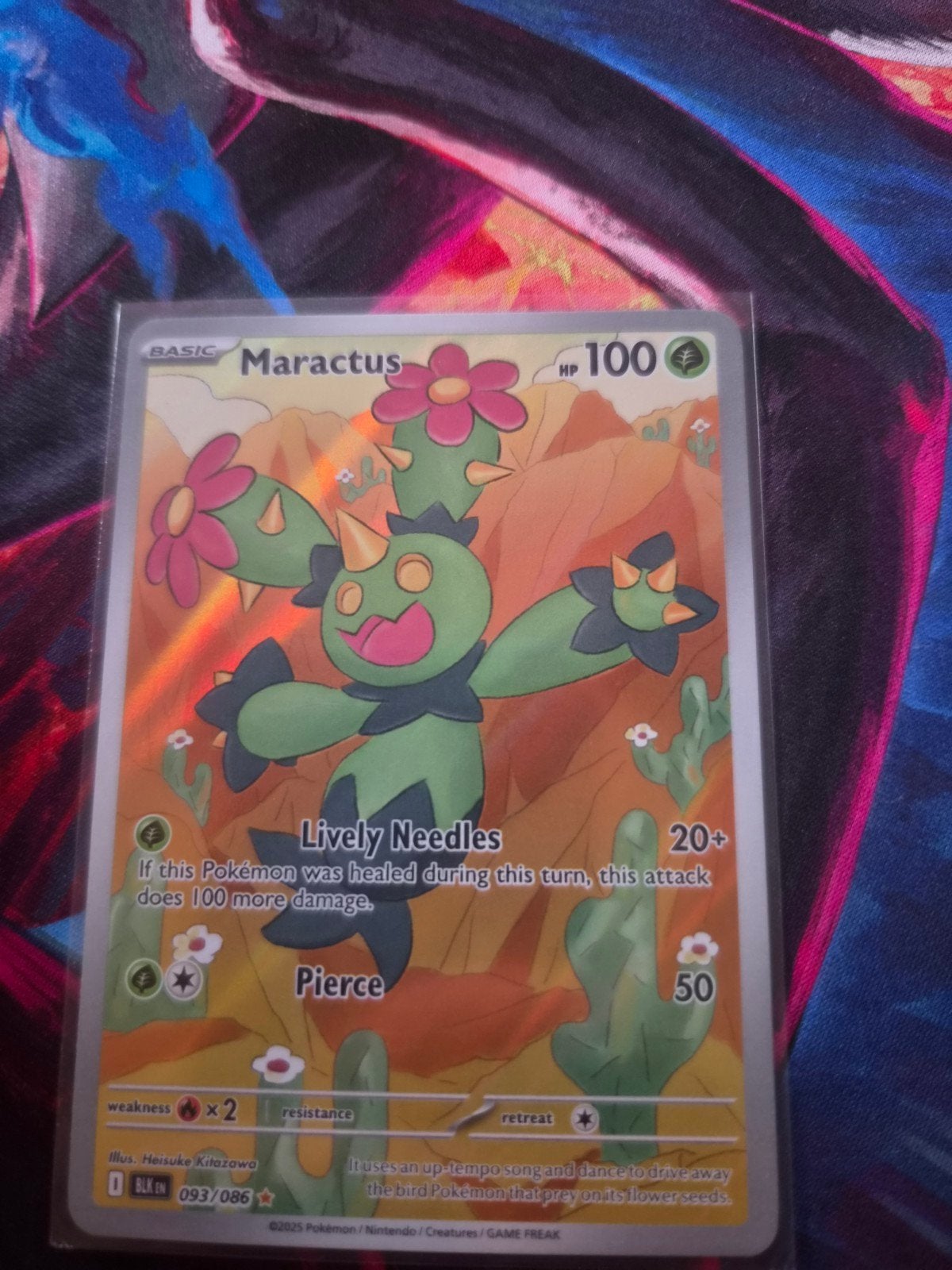 Maractus Pokémon Kaart - 093/086 - Nieuwstaat, Ophalen of Verzenden, Zo goed als nieuw, Losse kaart