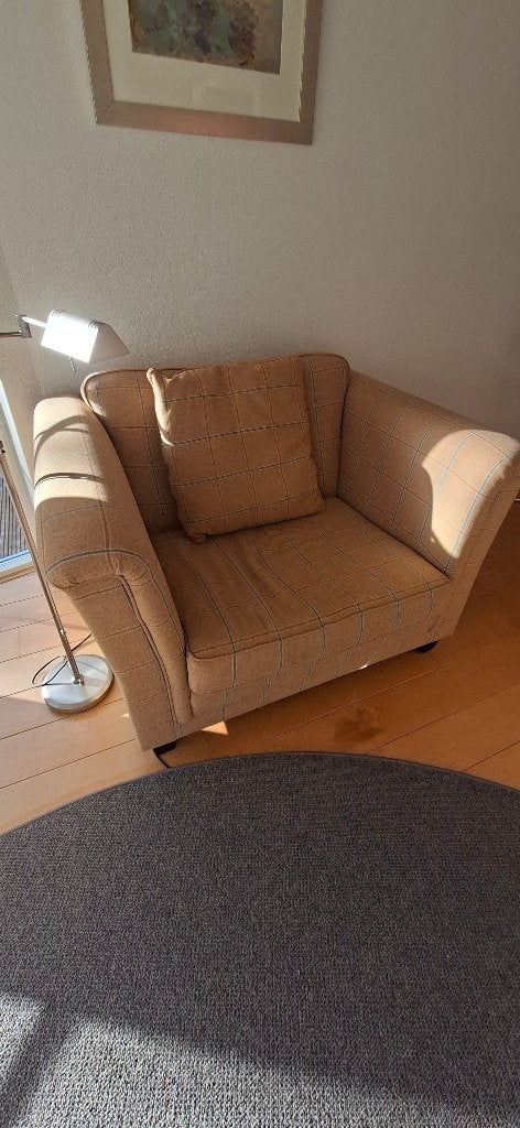Loverseat Engelse ruit - 130x95cm, Ophalen, Gebruikt, Engelse ruit, Stof