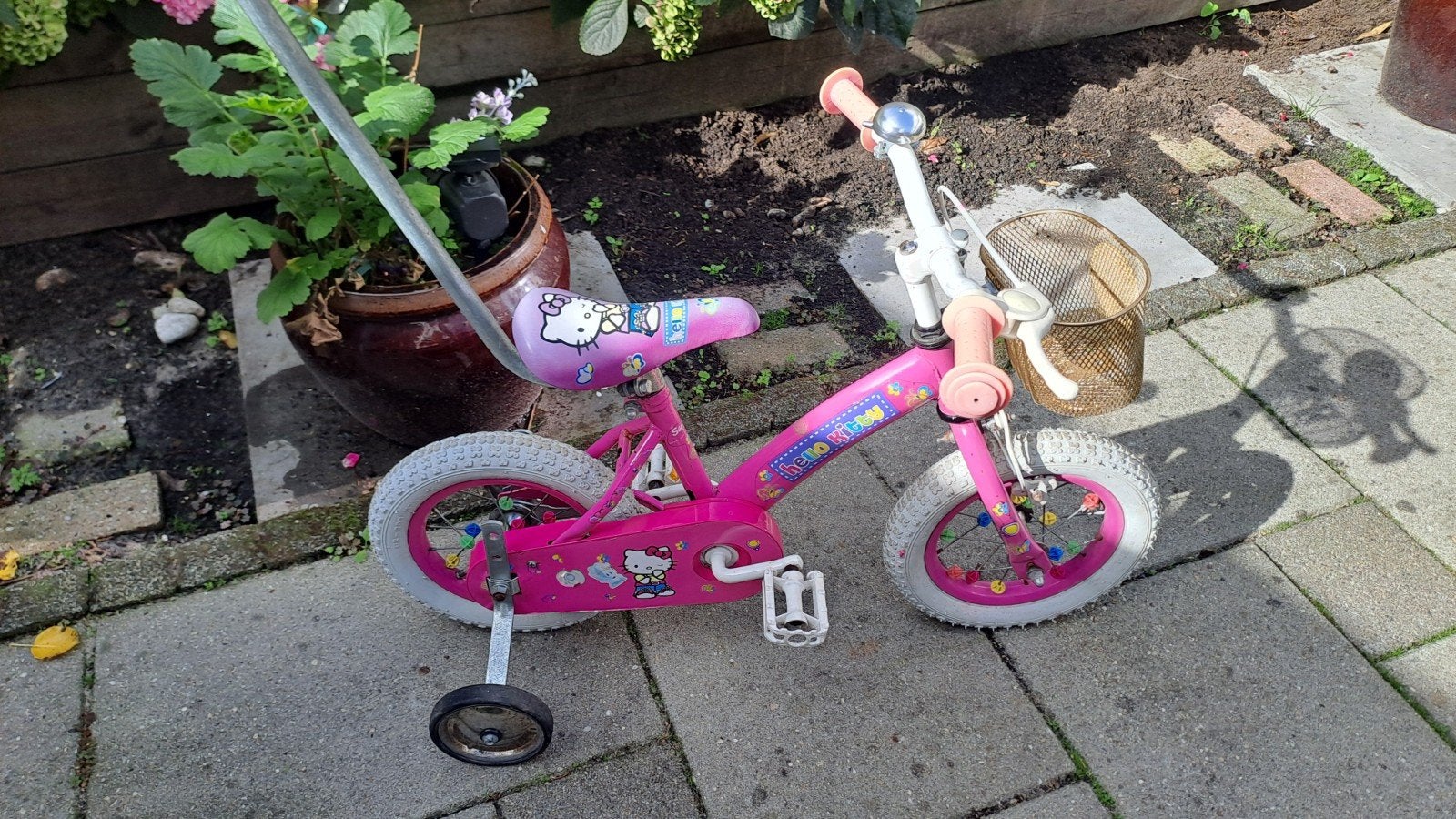 Mooie Kinderfiets/ Meisjesfiets, Ophalen, Zo goed als nieuw, 16 tot 20 inch, Zijwieltjes
