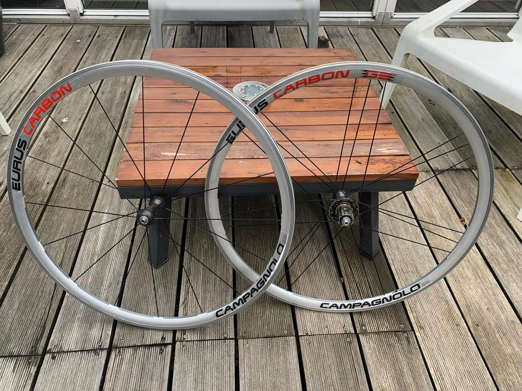 Campagnolo Eurus Carbon G3 Wielset, Campagnolo, Zo goed als nieuw, Aluminium, Racefiets