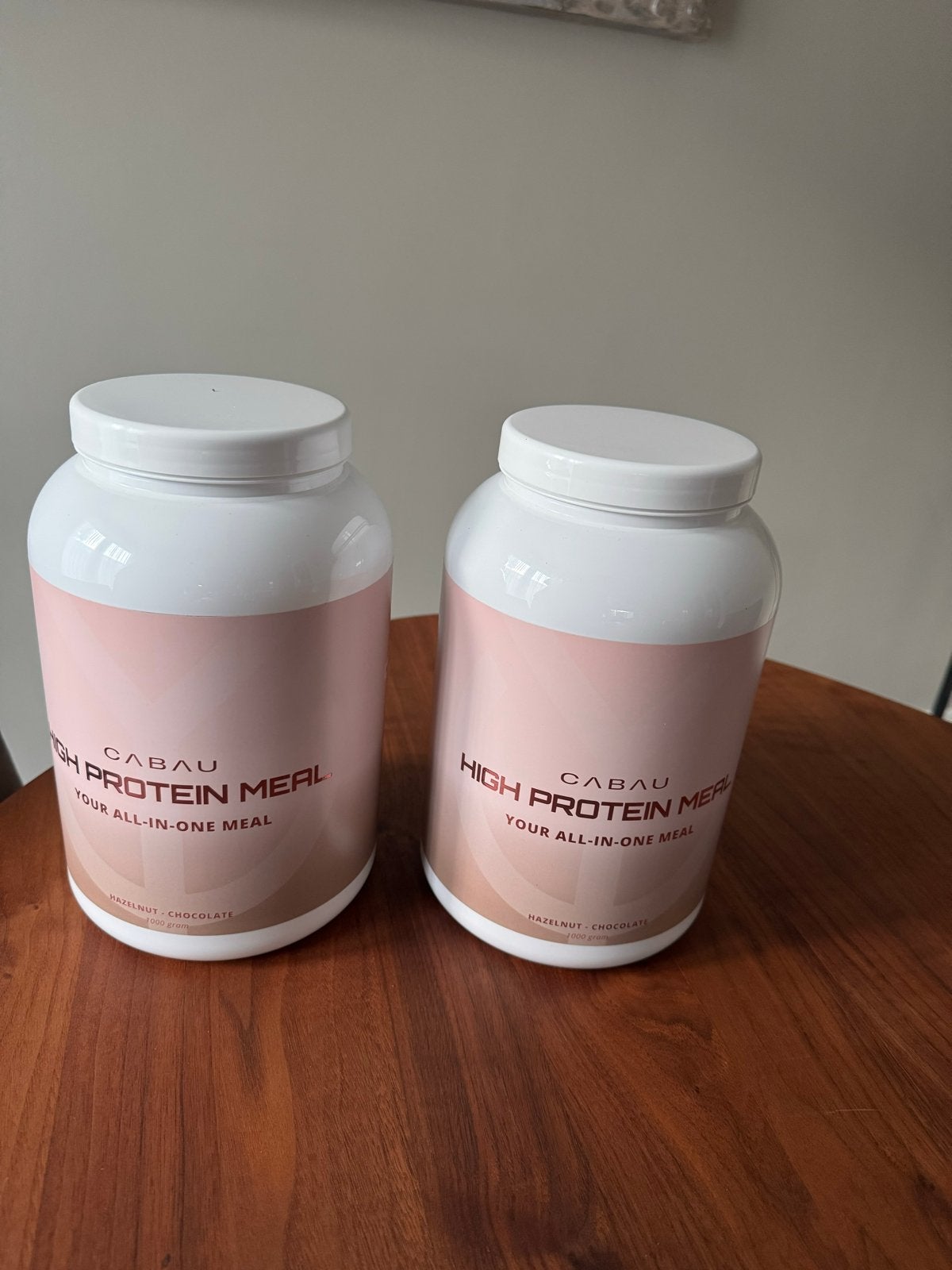 Cabau High Protein Meal Hazelnoot-Chocolade (2x 1000g), Ophalen of Verzenden, Zo goed als nieuw, Poeder of Drank