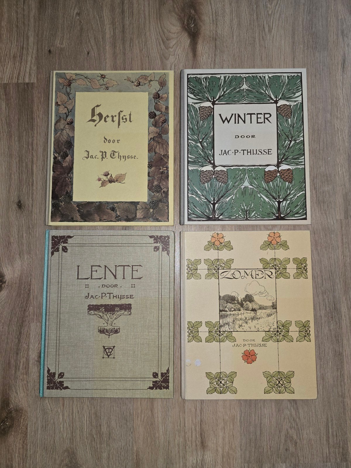 Jac. P. Thijsse - Lente, Zomer, Herfst, Winter (4 delen), Boeken, Ophalen, Gelezen, Natuur algemeen, Jac. P. Thijsse
